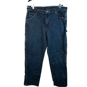 Dickies Blue Carpenter Jeans Mens 36x32 WorkwearCore Utility